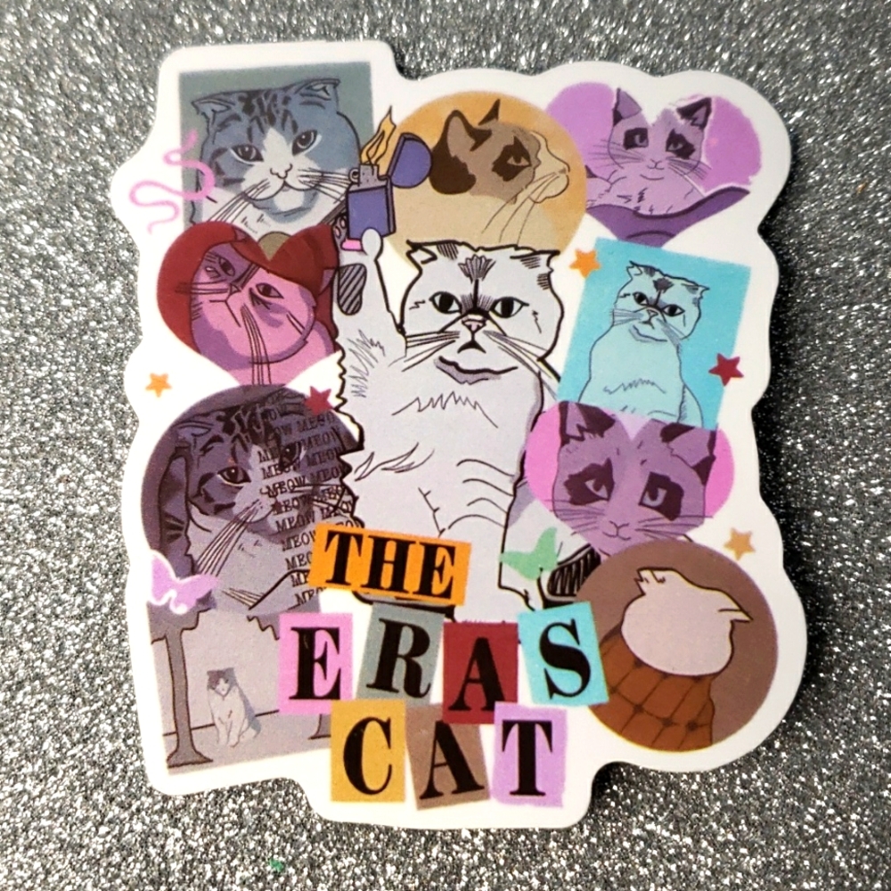 10/$10 Taylor Swift Waterproof Sticker cat